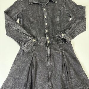 Zara Black Denim Dress